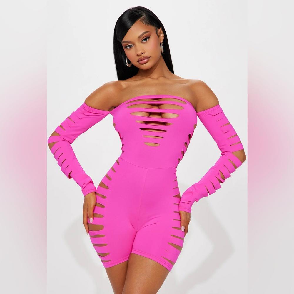 Fashion Nova cut out romper